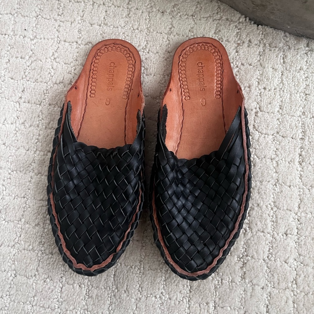 Chappals Chappals Black Bali Slides size 6 - Picture 2 of 5